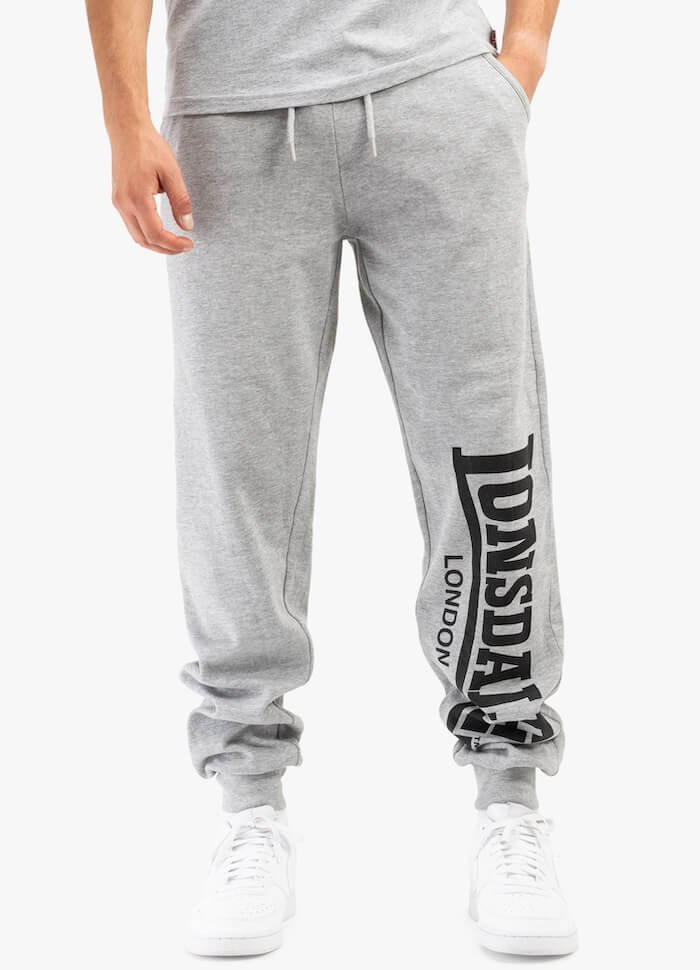 Spodnie LONSDALE LONDON LOGO LARGE szare-XL