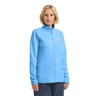 Kurtki damskie - Damski polar Jack Wolfskin BAISELBERG FZ W mid blue - XS - miniaturka - grafika 1