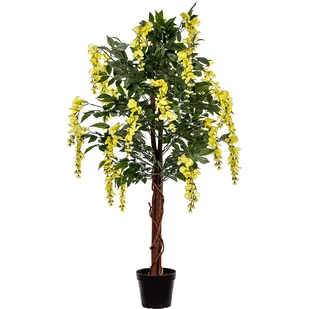 SZTUCZNE DRZEWO WISTERIA GLICYNIA ŻÓŁTA 120 CM - Sztuczne drzewka - miniaturka - grafika 1