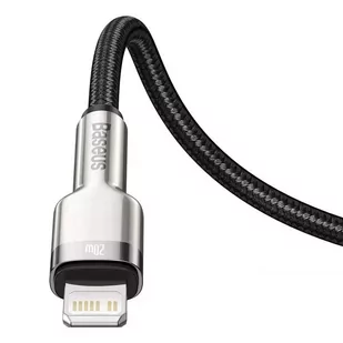 Kabel USB-C do Lightning Baseus Cafule, PD, 20W, 0,25m (czarny) - Kable USB - miniaturka - grafika 4