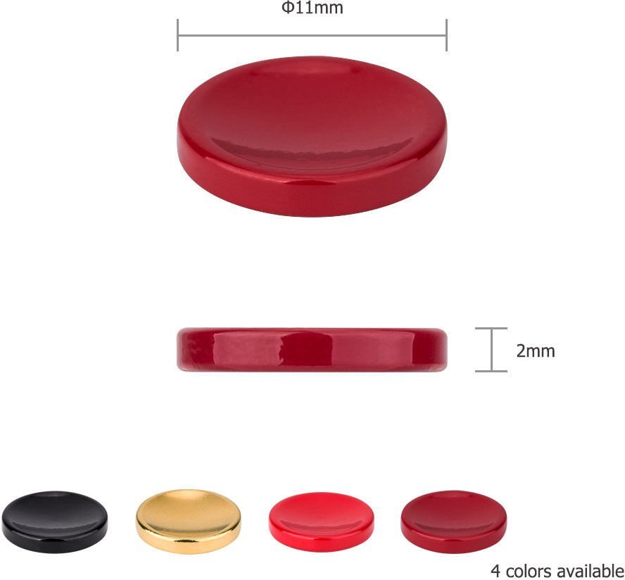 Pilot/wężyk spustowy JJC Przycisk spustu migawki JJC SRB Przyklejany Bordowy - wklęsły