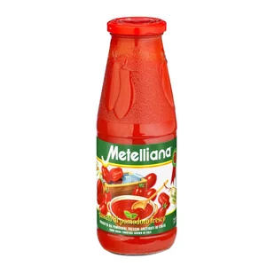 Włoskie pomidory rozdrobnione z bazylią 690 g Metelliana - Koncentraty warzywne, przeciery - miniaturka - grafika 1