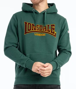 Bluza LONSDALE CLASSIC zielona kaptur-XL - Bluzy męskie - miniaturka - grafika 1