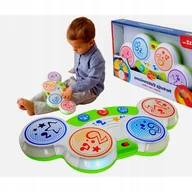 Instrumenty muzyczne dla dzieci - PERKUSJA ELEKTRONICZNA DLA DZIECI BĘBENEK ŚWIECI - miniaturka - grafika 1