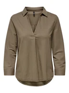 Bluzki damskie - ONLY Bluzka w kolorze jasnobrązowym - miniaturka - grafika 1