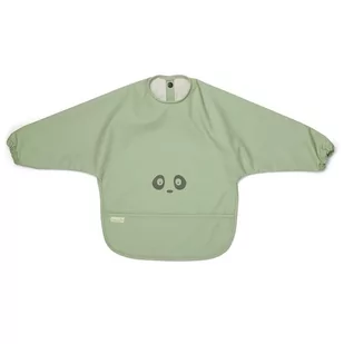 Nuuroo - Śliniak Fartuszkowy Wodoodporny Z Kieszonką Luna Light Green Panda - Śliniaki i fartuszki - miniaturka - grafika 1