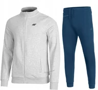 Dresy męskie - 4F OCIEPLANY MÄSKI DRES BAWEĹNA KOMPLET BLUZA SPODNIE / rozm XXXL 3XL - miniaturka - grafika 1