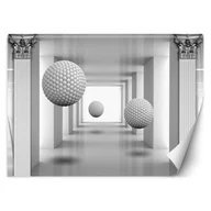 Fototapety - Fototapeta, Kule 3D w tunelu (Rozmiar 400x280) - miniaturka - grafika 1