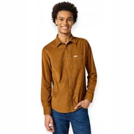 Koszule męskie - WRANGLER 1 PKT CORDUROY SHIRT MONKS ROBE 112357223 XL - miniaturka - grafika 1