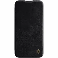 Etui i futerały do telefonów - Nillkin Qin Leather Pro Case etui iPhone 14 Plus osłona na aparat kabura pokrowiec obudowa z klapką czarny - miniaturka - grafika 1