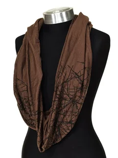 Buff Szal-koło w kolorze brązowym ze wzorem - (D)77 x (S)62 cm - Apaszki i szaliki damskie - miniaturka - grafika 1