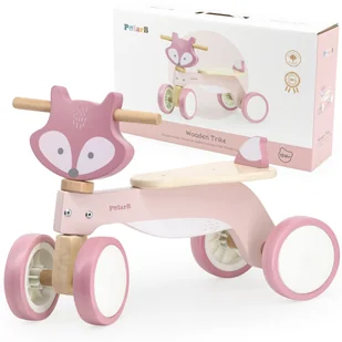VIGA PolarB Drewniany Jeździk Lisek Miękkie Koła - Chodziki - miniaturka - grafika 1