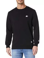 Swetry męskie - STARTER BLACK LABEL Męska bluza Essential Crewneck sweter z wyszywanym logo, okrągły dekolt, wysokiej jakości branding, rozmiar S do XXL - miniaturka - grafika 1