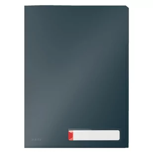 Leitz Obwoluta A4 "L" COSY z kieszonką na etykietę i 3 przegródkami szara aksamitna 3szt. /47160089/ ES1490-5 - Ofertówki - miniaturka - grafika 4