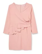 Sukienki - Gina Bacconi Damska sukienka z krepą z peśliwką koktajlową, zimowy różowy, 18 - miniaturka - grafika 1