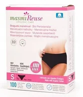Bielizna lecznicza - Masmi Organic Care, majtki menstruacyjne, rozmiar S (36/38), czarne, 1 sztuka - miniaturka - grafika 1