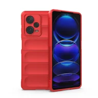 Etui i futerały do telefonów - Etui elastyczny pokrowiec do Xiaomi Redmi Note 12 Pro+ Magic Shield Case czerwony HURTEL - miniaturka - grafika 1