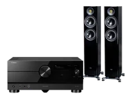 Zestawy stereo - Yamaha RX-A4A (czarny) + Solano FS 287 (czarny) - miniaturka - grafika 1