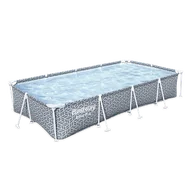 Baseny ogrodowe - BASEN OGRODOWY do ogrodu STELAŻOWY Rodzinny 366x201 cm Bestway 561FT - miniaturka - grafika 1