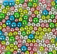 Dodatki do ciast w proszku - PEREŁKI CUKROWE METALIZOWANE kolorowe 4mm - 50g - miniaturka - grafika 1