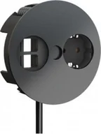 Listwy zasilające - Listwa zasilająca Bachmann BACHMANN TWIST 1x uziemiony styk 2x keystone, złącze GST18, czarne, 0,2 m - miniaturka - grafika 1