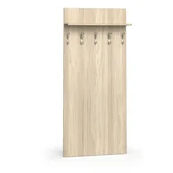 Meble do przedpokoju - Garderoba z wieszakami PRIMO WOOD, 5 haczyków, półka, dąb naturalny - miniaturka - grafika 1