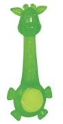 Zabawki dla psów - NOBBY Żyrafa z piłką TPR 27cm zielona - miniaturka - grafika 1