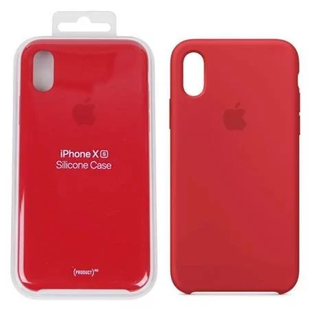 Etui Silikonowe Apple iPhone XS MRWC2ZM/A Czerwone red