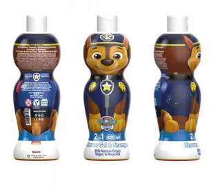 Psi Patrol Chase Vegan żel pod prysznic i szampon 2w1, 400 ml - Kosmetyki kąpielowe dla dzieci - miniaturka - grafika 1