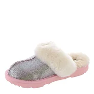 Kapcie damskie - UGG Dziewczęce kapcie Cozy II Glitter, Metaliczna tęcza, 30 EU - miniaturka - grafika 1