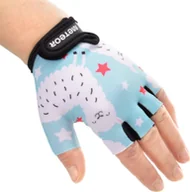 Rękawiczki rowerowe - Rękawiczki rowerowe dla dzieci Meteor Alpacas błękitne 17392-17393-17394 M - miniaturka - grafika 1