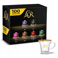 Kawa w kapsułkach i saszetkach - Kapsułki L'or do Nespresso(r)* zestaw 100 kaw filiżanka L'or 70ml Gratis! - miniaturka - grafika 1