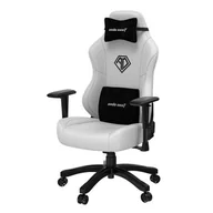 Fotele gamingowe - Anda Seat Phantom 3 L Gamingowy do 120kg Skóra ECO Biały - miniaturka - grafika 1