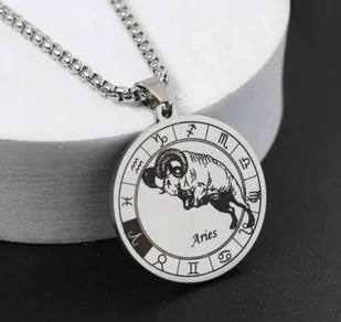 Naszyjnik wisiorek Znak Zodiaku Baran Aries prezent - Wisiorki - miniaturka - grafika 1