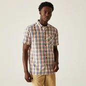 Koszule męskie - Regatta Męska koszula z krótkim rękawem Mindano VIII Granatowy, Cotton, Rozmiar: M - miniaturka - grafika 1