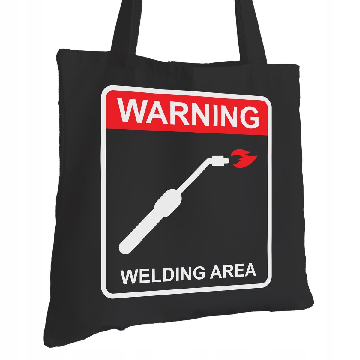 Torba Bawełniana dla Spawacza Czarna Na Prezent ekologiczna Trwały Nadruk