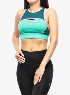 Sportowy stanik Icebreaker ZoneKnit Sport Bra - fresh/green - Bielizna sportowa damska - miniaturka - grafika 1