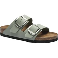 Klapki i japonki damskie - Birkenstock Skórzane klapki Arizona - miniaturka - grafika 1