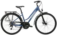 Rowery - Rower trekkingowy damski Kross Trans 3.0 D 28 M(17") niebieski/szary - miniaturka - grafika 1