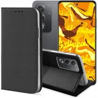 Etui i futerały do telefonów - ETUI Z KLAPKĄ DO OPPO A80 CZARNE ZAMYKANE MAGNETYCZNE KABURA FUTERAŁ FLIP - miniaturka - grafika 1