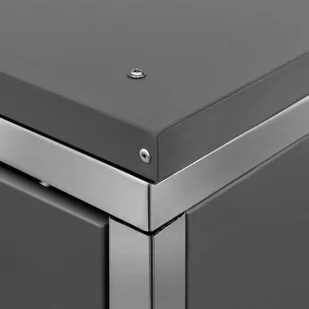 vidaXL Osłona na 3 kosze na śmieci 207x77,5x115 cm stal nierdzewna 149560 - Kosze na śmieci - miniaturka - grafika 12
