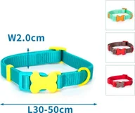 Obroże dla psów - Nobleza Obroża dla psa W2.0*L30-50CM RED/BROWN/BLUE/GREEN COLOURED NYLON DOG COLLAR W2.0*L30-50CM RED/BROWN/BLUE/GREEN - miniaturka - grafika 1