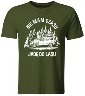 GiTees, Koszulka Nie Mam Czasu, Jadę Do Lasu, rozmiar M - Koszulki męskie - miniaturka - grafika 1