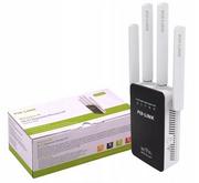 Wzmacniacze sygnału wifi - Pixlink Wi-Fi Repeater Router Pix-link - Black - miniaturka - grafika 1