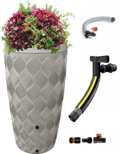 ZBIORNIK NA DESZCZÓWKĘ FLOW 240L + PRZYŁĄCZA - Zbiorniki na deszczówkę - miniaturka - grafika 1