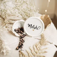 Zaparzacze i kawiarki - Zaparzacz z przykrywką do kubka 300 ml - Meliskę? ZŁOTE SERCE - miniaturka - grafika 1