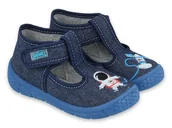 Buty dla dziewczynek - Kapcie dziecięce domowe Befado 531P096 rzepy-20 - miniaturka - grafika 1