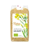 Zdrowa żywność - Siemię lniane złote - len złocisty BIO 500g BATOM - miniaturka - grafika 1