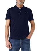 Koszulki męskie - Lacoste Męska Koszulka Polo, Niebieski, XS - miniaturka - grafika 1