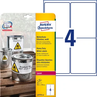 Avery Zweckform Zweckform Heavy Duty 99,1 x 139 mm (L4774-20) - Papier do drukarek - miniaturka - grafika 5